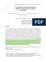 (Cerezo Et Al., 2022) Patrones de Desarrollo, Integración Productiva y Competitividad en Corea Del Sur y México, 1995-2018