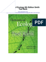 Elements of Ecology 8th Edition Smith Test Bank