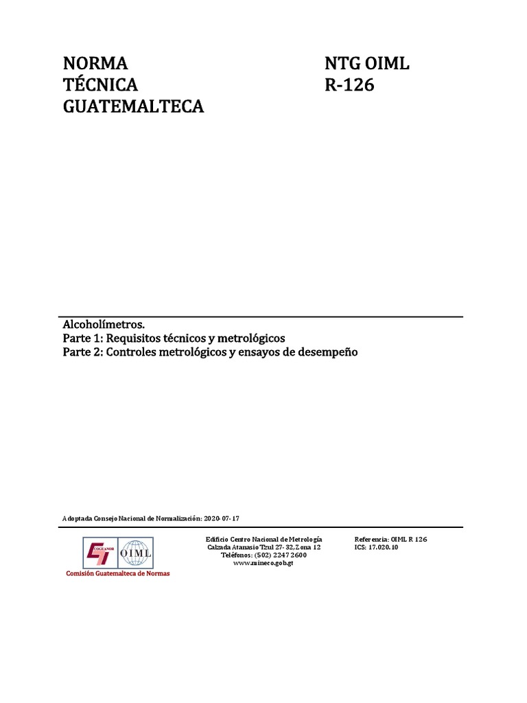 Mezinárodní Oiml R 134-2 | Translations of OIML Recommendations – PSNOT