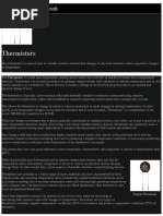 Thermistors and NTC Thermistors