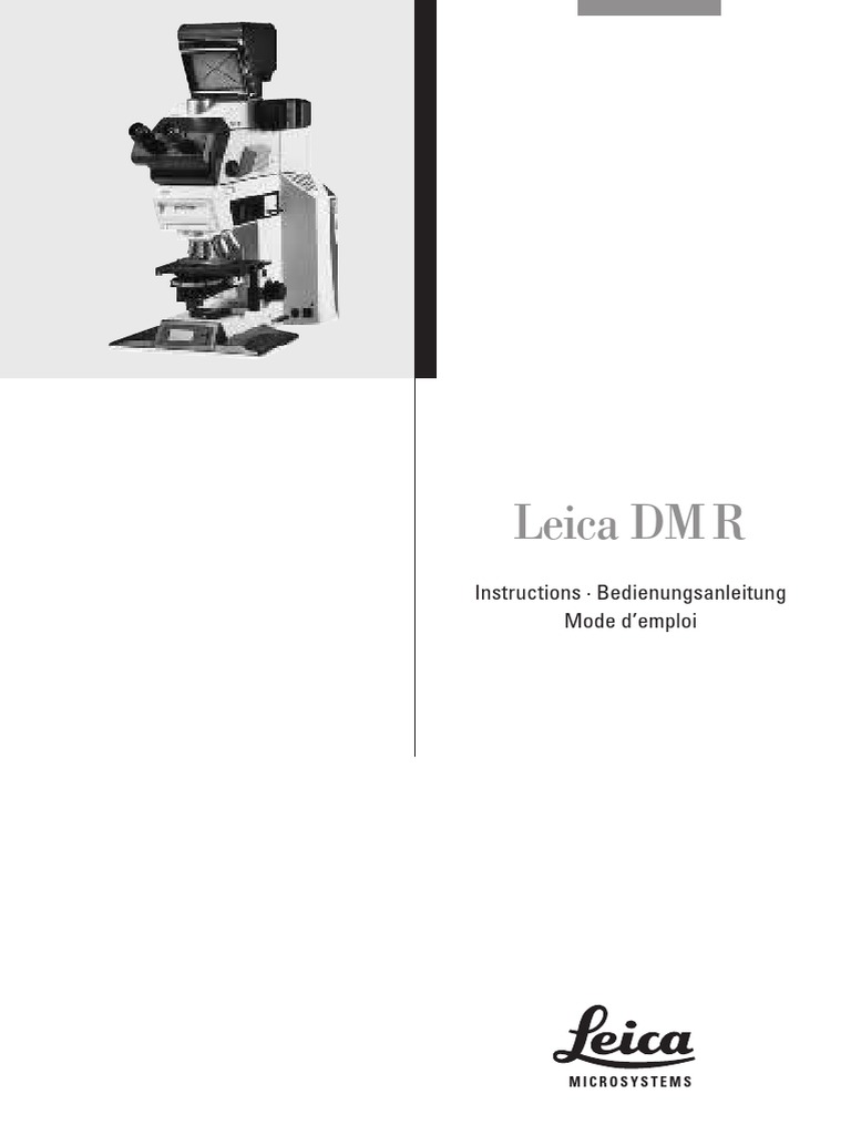 Leica DMR Instructions | Download Free PDF | Optics | Electromagnetic ...