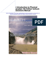 Earth An Introduction To Physical Geology Canadian 4th Edition Tarbuck Solutions Manual