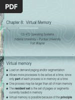 Chapter 8: Virtual Memory: CS 472 Operating Systems Indiana University - Purdue University Fort Wayne