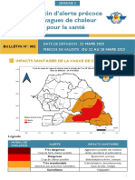 Bulletin - National - Alerte - Precoce - Climat-Sante - 22 MARS 2023