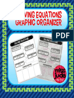 Solving Equations Graphic Organizer