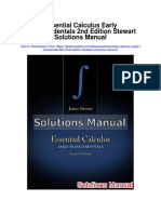 Essential Calculus Early Transcendentals 2nd Edition Stewart Solutions Manual