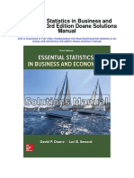 Essential Statistics in Business and Economics 3rd Edition Doane Solutions Manual