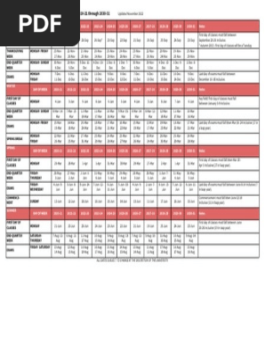 Stanford Academic Calendar 2020-31 | PDF