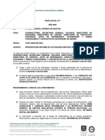 Circular 017 Solicitud Informe de Gestión Semestre A 2022