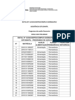 Resultado Preliminar - Edital - 12.2023 Assistencia Estudantil