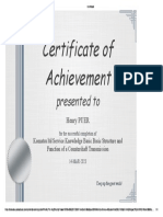 Certificate Torque Converter Operation