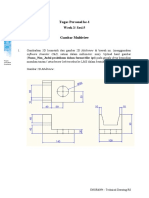 Tugas Personal Ke-1 Week 3/ Sesi 5 Gambar Multiview