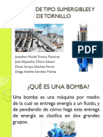 Bombas Sumergibles y de Tornillo