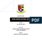 Kertas Kerja Kem Keris Satria 2011 (Untuk Hamdi)