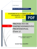 Proyecto Emprendimiento Profesional - Fase 2