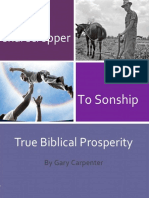 True Biblical Prosperty From Sharecropper To Sonship (Gary Carpenter)