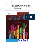 Empowerment Series Social Work and Social Welfare 8th Edition Ambrosino Test Bank