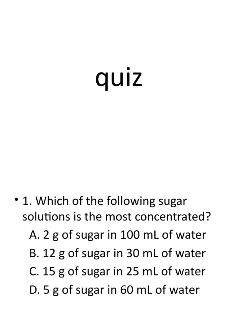 Quiz PDF Experiment Scientific Method