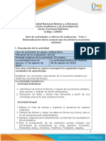 Guía de Actividades y Rúbrica de Evaluación - Fase 1 Sistematización de Los Avances Que Ha Tenido La Economía Solidaria