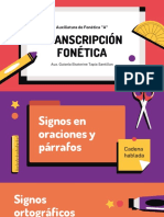 Transcripción Fonética - Signos y Otros