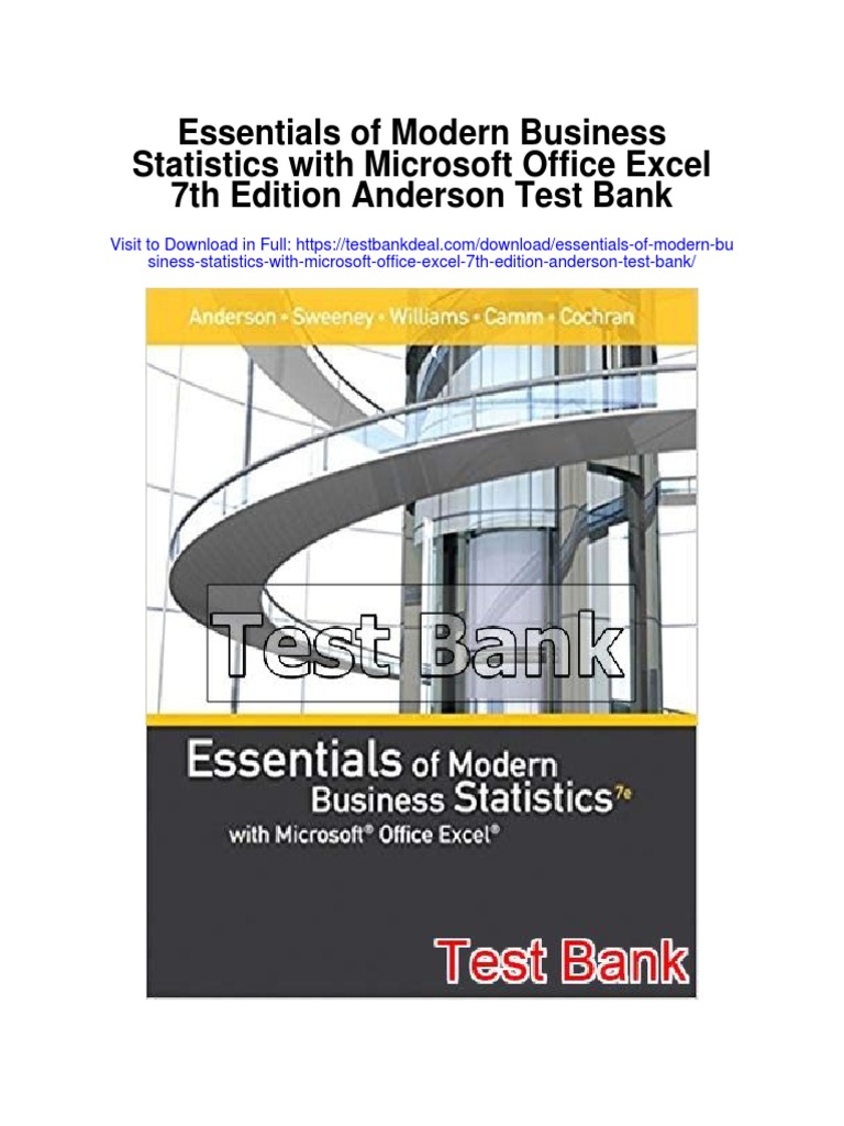 Essentials of Modern Business Statistics With Microsoft Office Excel