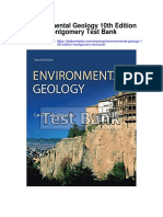 Environmental Geology 10th Edition Montgomery Test Bank