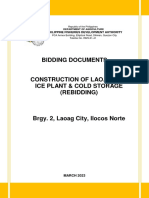 Bid Documents - Construction of Laoag 3MT Ice Plant Cold Storage R