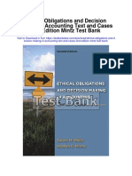 Ethical Obligations and Decision Making in Accounting Text and Cases 2nd Edition Mintz Test Bank