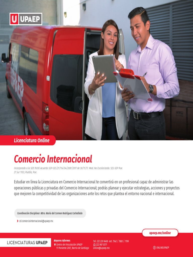 Licenciatura en Comercio Internacional UPAEP | PDF | Economias | Business