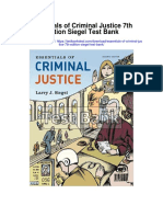Essentials of Criminal Justice 7th Edition Siegel Test Bank