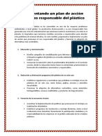 Implementando Un Plan de Acción para El Uso Responsable Del Plástico - Analy