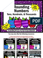 Rounding Numbers: Tens, Hundreds, & Thousands