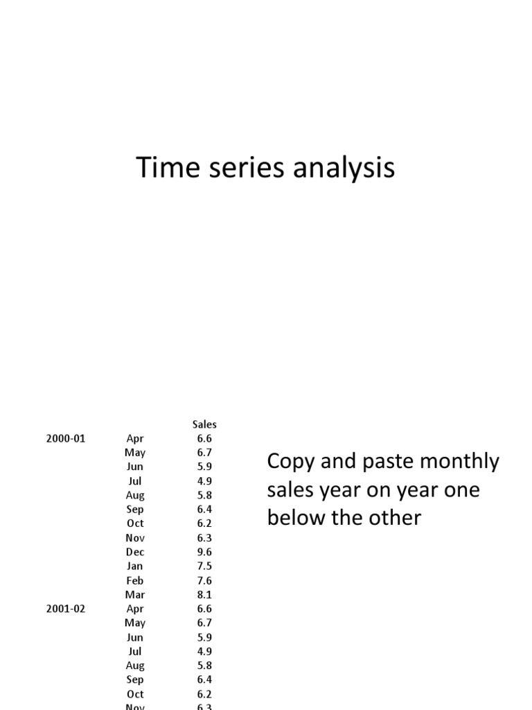 Time Series Analysis1a | PDF | Seasonality | Errors And Residuals