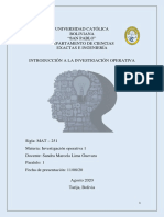 Introducción A La Investigación Operativa