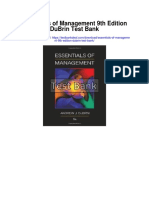 Essentials of Management 9th Edition Dubrin Test Bank