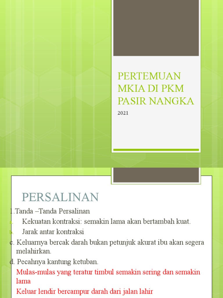 Pertemuan Mkia Di PKM Pasir Nangka | PDF