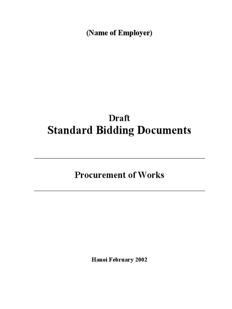 SBD-3 For Works | PDF | Prices | Discounting