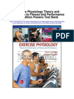 Exercise Physiology Theory and Application To Fitness and Performance 10th Edition Powers Test Bank