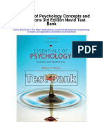 Essentials of Psychology Concepts and Applications 3rd Edition Nevid Test Bank