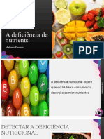 A deficiência de nutrients