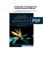 Friendly Introduction To Analysis 2nd Edition Kosmala Solutions Manual