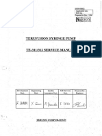 Terumo Terufusion TE311 TE312 Infusion Pump Service Manual