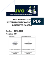 Sstma-Pro-Jvc-01 - Procedimiento de Investigación de Accidentes e Incidentes en Obra