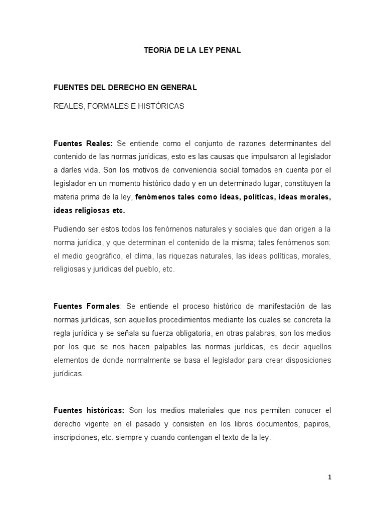 6 Teoria de La Ley Penal | PDF | Caso de ley | Derecho penal