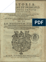 (1601) Historia de Origine Et Principio Atque Vita Omnium Regum Lusitaniae, Et Rebus Ab Illis Praeclare Gestis.