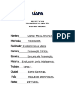 Evaluación de La Inteligencia Tarea 1