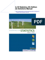 Essentials of Statistics 4th Edition Triola Solutions Manual