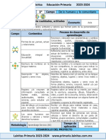 1er Grado Septiembre - 06 El Árbol de Cualidades, Actitudes y Valores (2023-2024) .