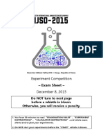 Experiment Exam Sheet THE FINAL