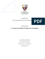 Mendoza, M. S. - La Asistencia Psicológica Profesional en Neonatología